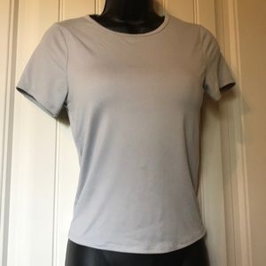 Live In The Moment Stretch Tee, XS- Grayish Tone